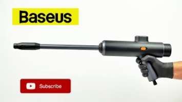 Baseus High Pressure Water Gun | Dual Power Portable ELECTRIC Car Wash Nozzle (Unboxing and Review)