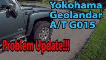 Yokohama Geolandar A/T G015 Problem Update!