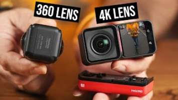 This is a amazing 2 in 1 Modular Action Camera 4K and 360 - Insta360 ONE RS Twin Edition