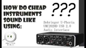 Affordable Guitar, Bass, and Microphone with  Behringer U-Phoria UMC202HD USB 2.0 Audio Interface