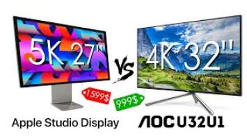 Монитор Apple Studio Display обзор | Сравнение с 4К 32 дюйма AOC U32U1