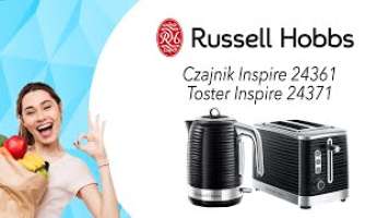 Zestaw Russell Hobbs INSPIRE  - czajnik i toster (czarny)