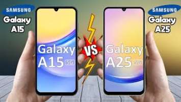 أقوي مقارنة هواتف Samsung Galaxy A25 Vs Samsung Galaxy A15 Vs Samsung Galaxy F34