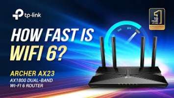 TP-Link Archer AX23 - AX1800 WiFi 6 Router 1Gbps Internet Speed Test