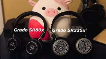 Grado SR80x vs.  Grado SR325x (Review, Comparison, and Pads)