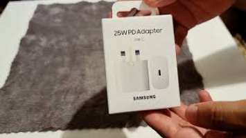 Samsung 25watts fast charging charger (EP-TA800) Unboxing