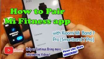 How to Pair Mi Fitness app to Mi Band 7 Pro - Easy Connection Setup