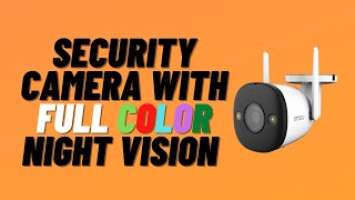 Security Camera With FULL Color Night Vision - IMOU Bullet 2E