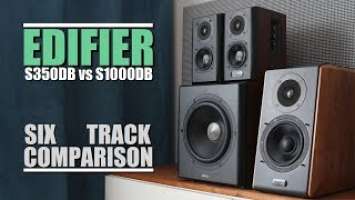 Edifier S350DB vs Edifier S1000DB  ||  6-Track Comparison