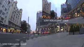 Sony ActionCam FDR-X1000V vs HDR-AS200V vs HDR-AZ1 - TEST 1 - 4K (www.buhnici.ro)