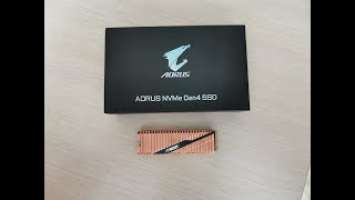 Aorus NVMe Gen4 ssd (GIGABYTE) обзор, распаковка. Один из лучших.