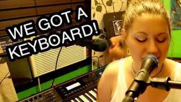 We Got A Keyboard!! Roland Juno DS61 Unboxing and A Song From Amanda