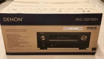 Quick unboxing on Denon AVC-X3700H AV receiver (Tidal, 8K UHD, Spotify, Dolby Atmos & many more)