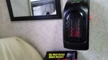 American Woman RV Winnebago Rialta Review of Handy Heater in a Class B RV