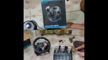 Unboxing of Logitech G29 Driving Force Racing Wheel and g driving force Shifter Joystick