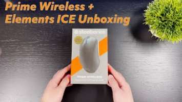 SteelSeries Prime Wireless Mouse + Glorious Elements ICE Mousepad Unboxing & First Impressions!!