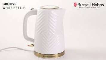 Groove Kettle White - 26381 | Russell Hobbs