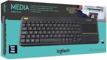 Logitech K400 Plus Wireless Keyboard with Touchpad Unboxing and quick Review