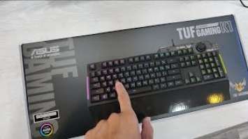 ឃីបថម៉ាកល្បីធូរថ្លៃ Unboxing Asus Keyboard TUF Gaming K1