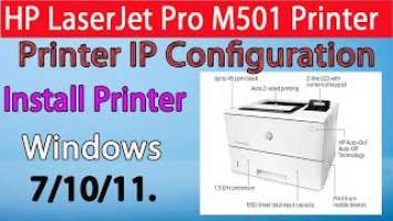 How to Connect A Network Printer in Windows 10 | HP LaserJet Pro M501dn Printer |