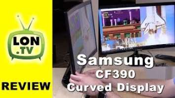 Samsung CF390 Display Review - 1080p 24 inch curved monitor - LC24F390FHNXZA