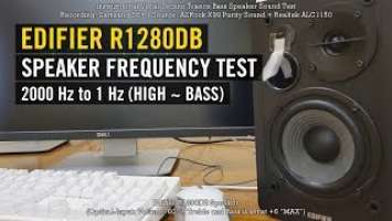 Gene Edifier R1280DB Speaker Bass Frequency Sound Test