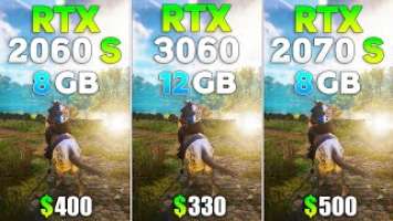 RTX 2060 Super vs RTX 3060 vs RTX 2070 Super - Test in 8 Games