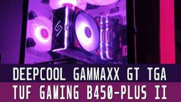 GAMMAXX GT TGA DEEPCOOL | Air cooler with TUF GAMING B450-PLUS II｜Motherboard - PC UPGRADE