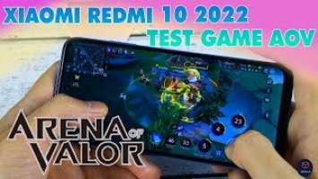 Xiaomi Redmi 10 2022 |MTK Helio G88|Test Game AOV Arena Of Valor | Battery Level & Temperatures!