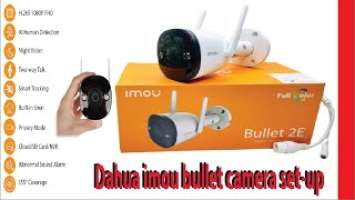 Dahua IMOU Bullet 2E IPC-F22FP Camera full setup.দাহুয়া ইমো বুলেট ক্যামেরা ফুল সেটআপ #dahua