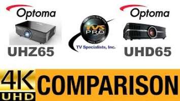 Optoma UHD65 vs UHZ65 Laser Projector Comparison