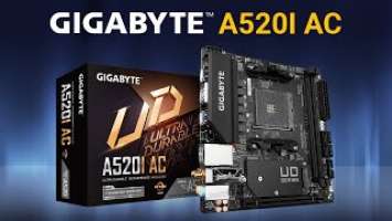 Обзор Gigabyte A520i AC маленькая материнка mini itx под AM4 с Wi-Fi AC