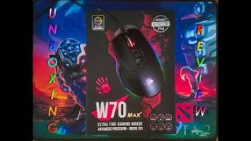 Bloody w70 max unboxing and review. MID BUDGET GAMING MOUSE!?