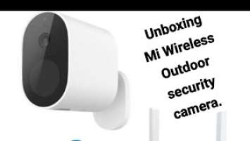 Unboxing Mi wireless outdoor security camera 1080p #unboxing #camera #xaoimi