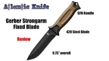 Gerber Strongarm Fixed Blade Knife Review | Atlantic Knife Reviews 2020