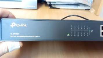 tp link TL SF1024 UNBOXING