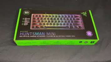 Razer Huntsman Mini Unboxing *Purple Switches*No Talking Sound Test