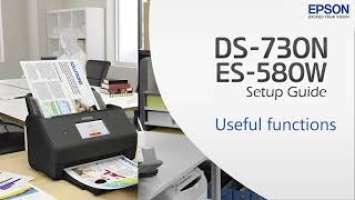 Epson ES-580W/DS-730N  Useful functions