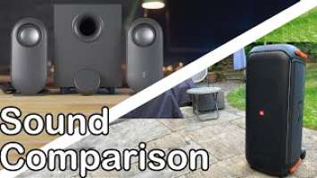 JBL Partybox 710 vs Logitech Z407 Sound Test