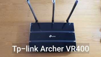 Tp-Link AC1200 Archer VR400 VDSL ADSL Wireless Router review and speed test