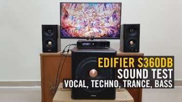 Gene Edifier S360DB 2.1 Speaker Sound Test (Instrumental, Vocal, Techno, Trance, Bass)