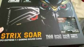 Asus strix soar sound card  unboxing sort of