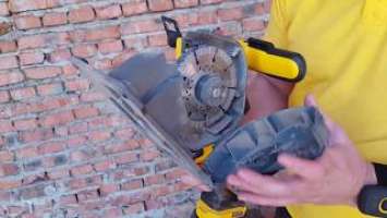 Тест аккумуляторного штрабореза DeWALT DCG200