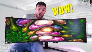 49" Samsung Odyssey Neo G9 Unboxing! | The ULTIMATE 240hz Ultrawide Curved Gaming Monitor Of 2021?