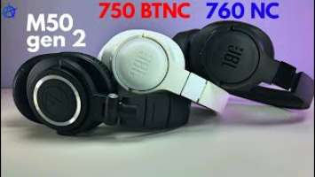 JBL 760 NC VS ATHM50xBT2 VS JBL750BTNC | Best audio headphone 2021| Audio Test