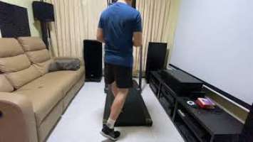 Kingsmith k12 treadmill setup and run demo