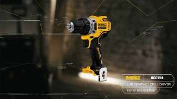 DEWALT DCD701 12V XR BRUSHLESS SUB COMPACT DRILL DRIVER