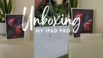 IPAD PRO 12.9’ UNBOXING + APPLE PENCIL & ACCESSORIES | IPAD 2022 REVIEW