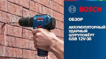 Bosch об инструменте | GSB 12V-30 | Аккумуляторный ударный дрель-шуруповёрт Bosch Professional