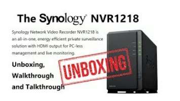 Unboxing the Synology NVR1218 Surveillance NAS